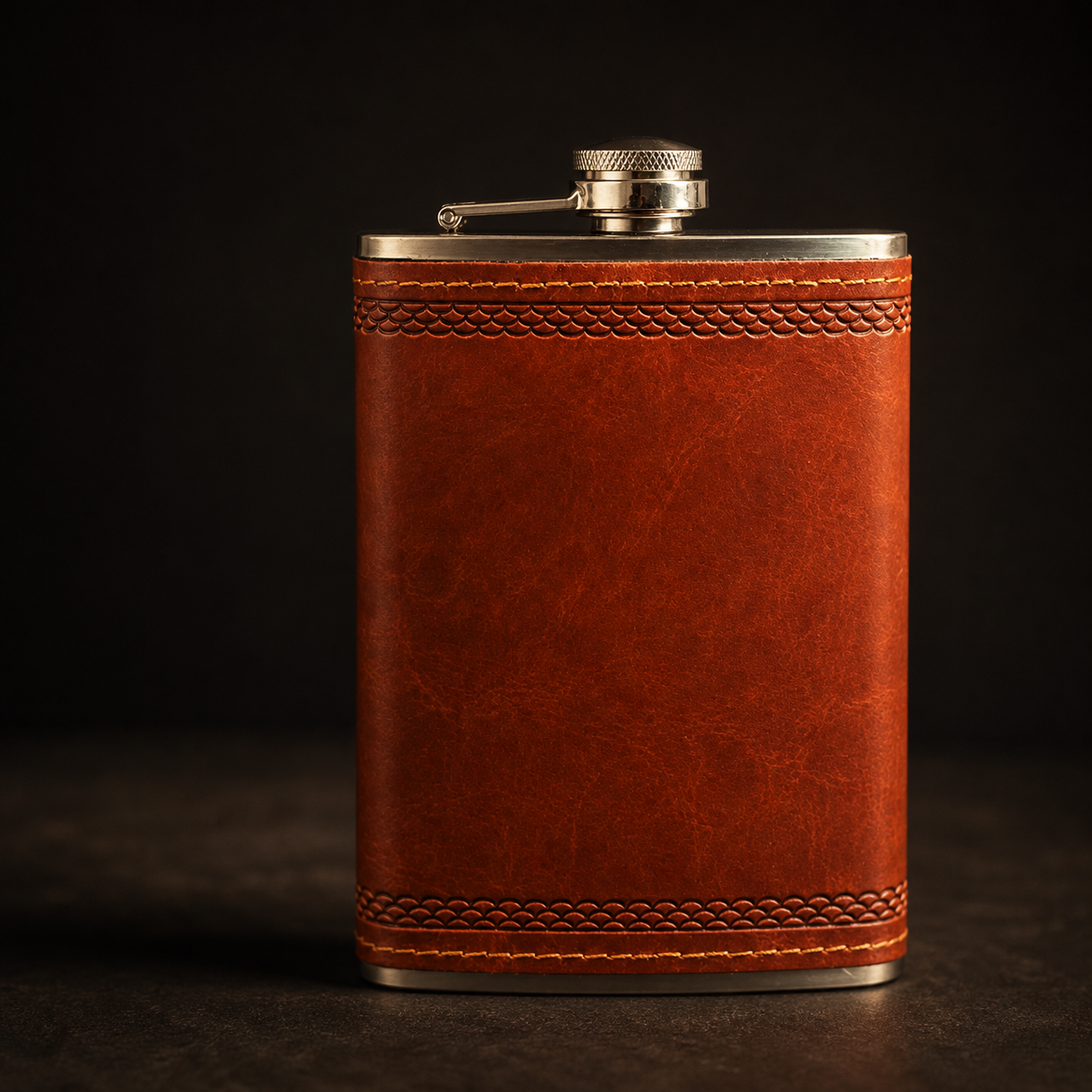 The Nightcap — Leather Hip Flask