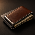 The Clip — Leather & Steel Money Clip