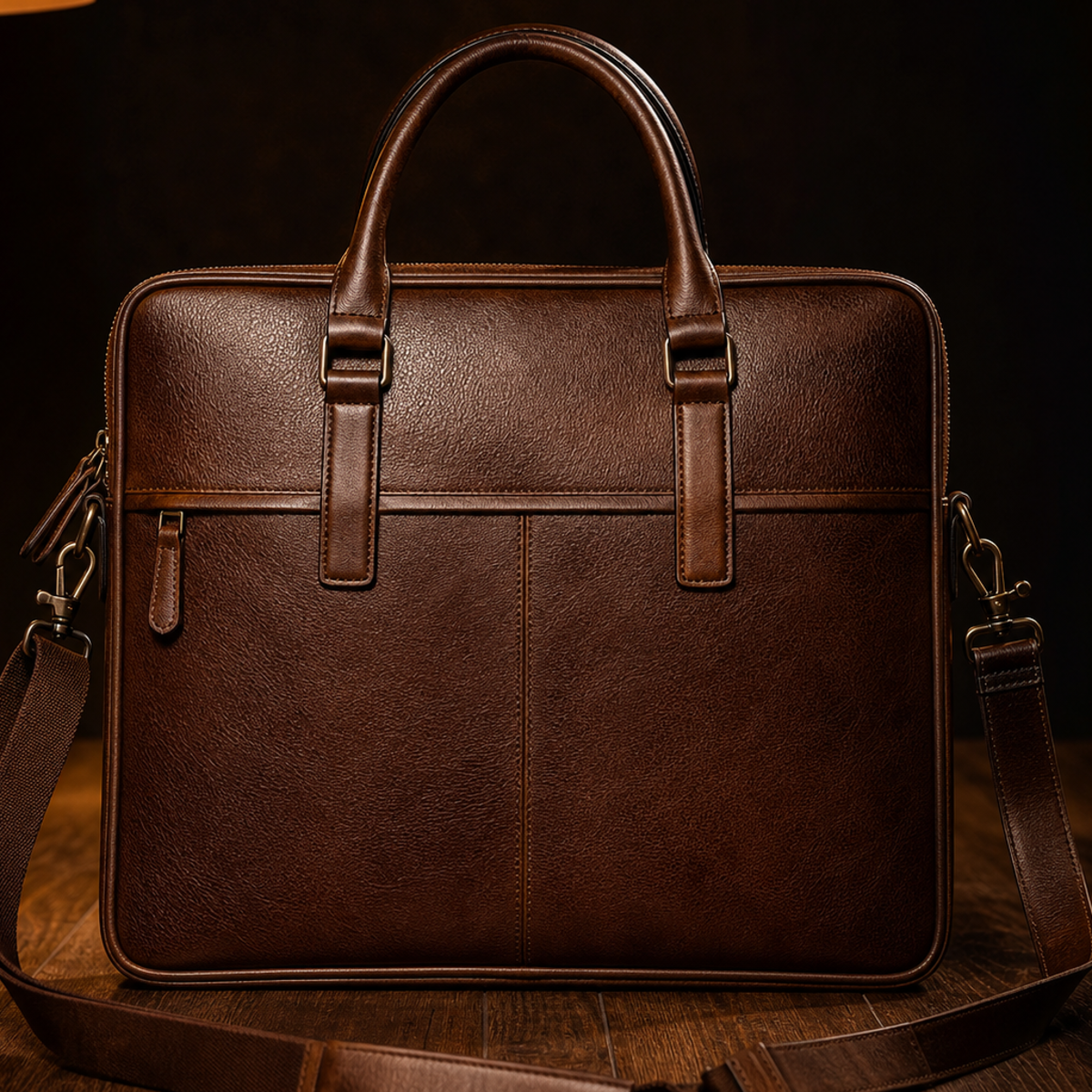 The Courier — Leather Briefcase Bag