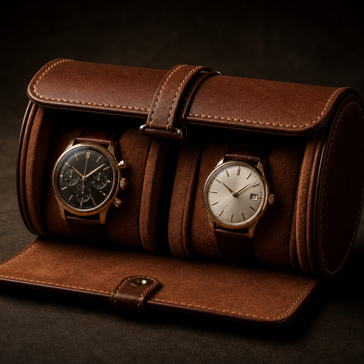 The Dispatch — Leather Watch Roll