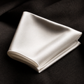 The Envoy's Square — White Silk Pocket Square