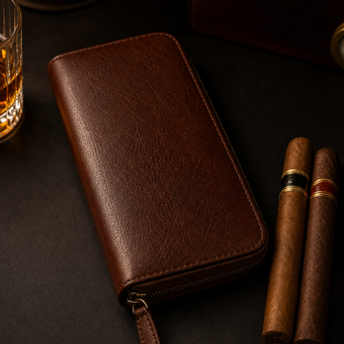 The Ledger Book — Travel Humidor Pouch