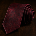 The Magistrate — Oxblood Paisley Tie