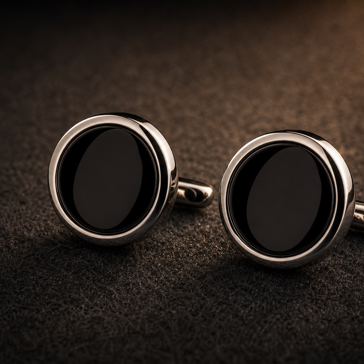 The Onyx — Black Stone Cufflinks