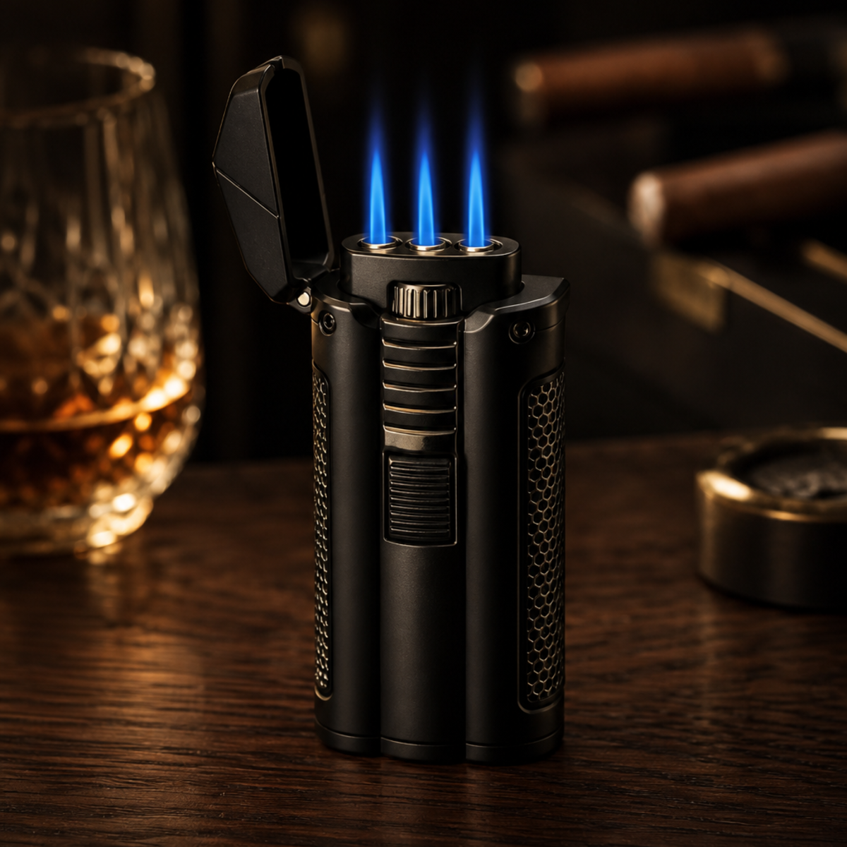 The Torchbearer — Triple-Flame Lighter