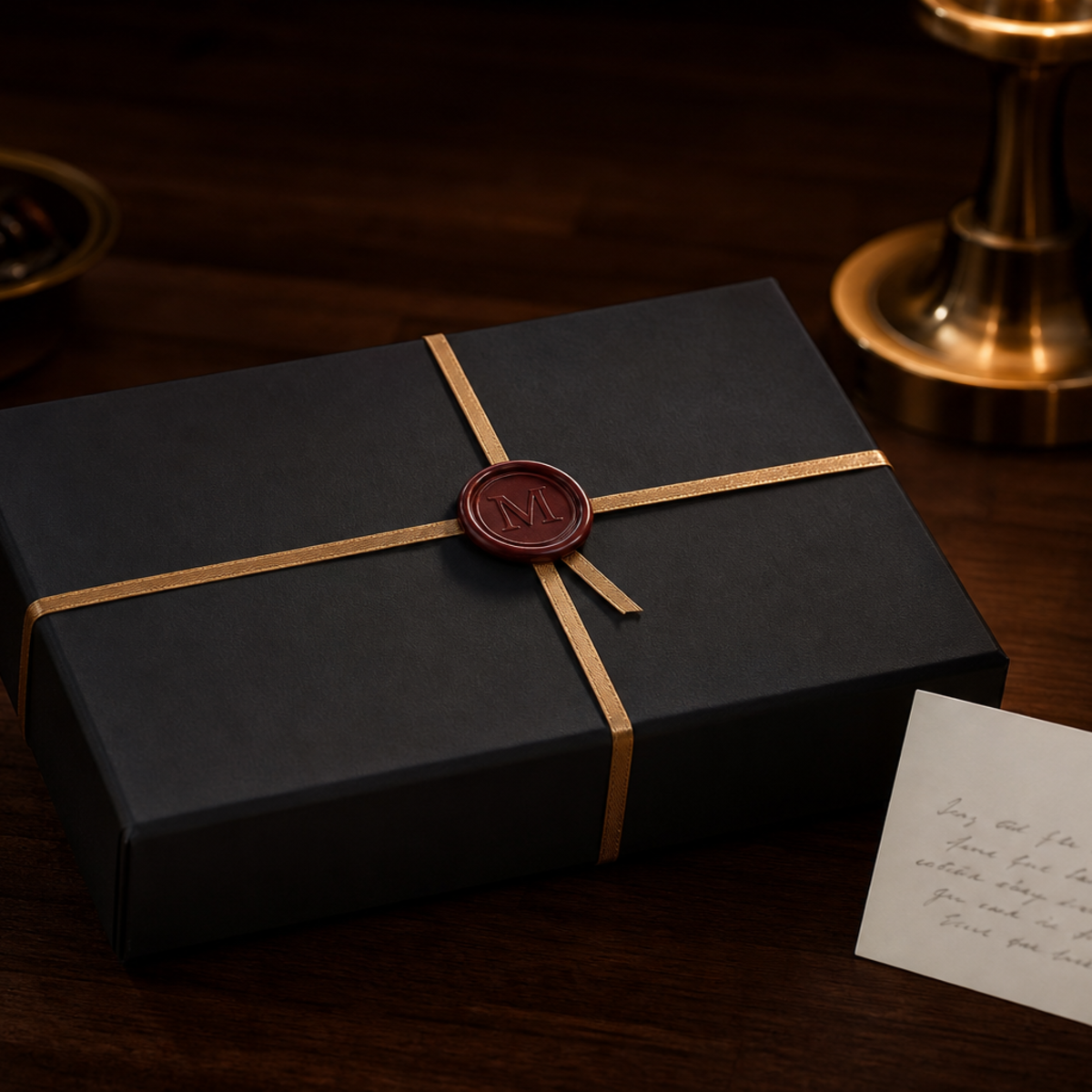 Boxed and sealed in wax — Ashcroft & Vane presentation
