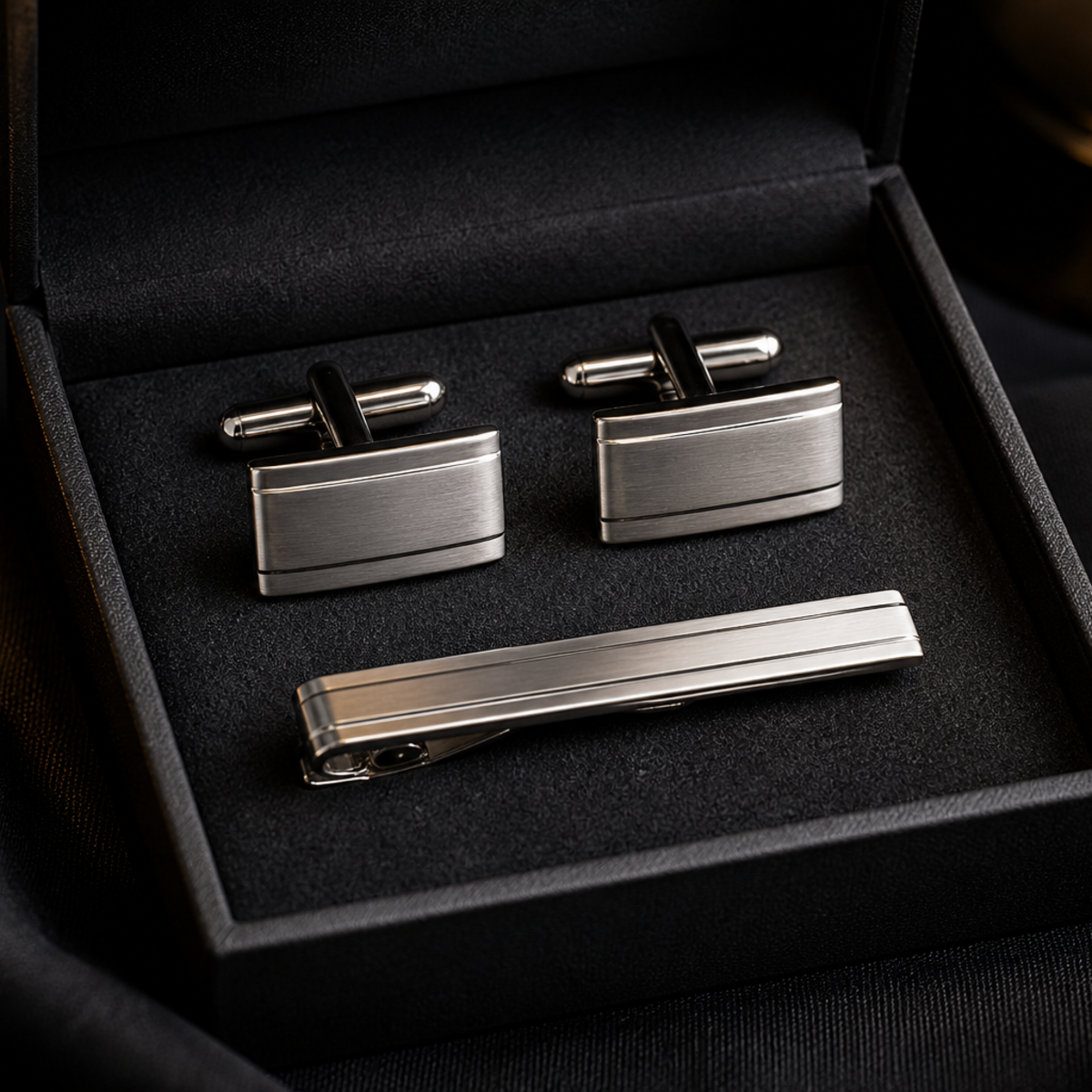 The Witness — Cufflink & Tie Clip Set